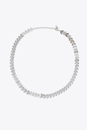 Open image in slideshow, 925 Sterling Silver Leaf Necklace
