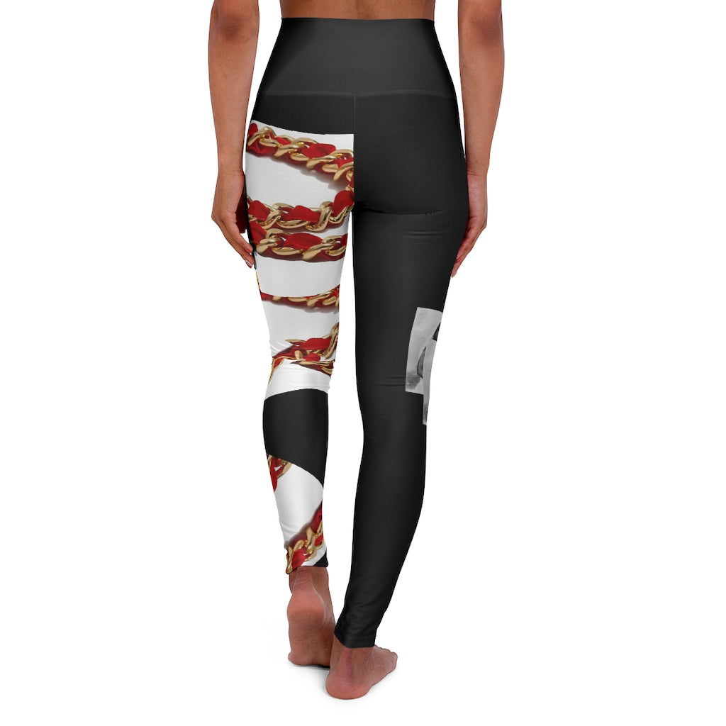 Chained Up High Waisted Yoga Leggings - LIONBODY
