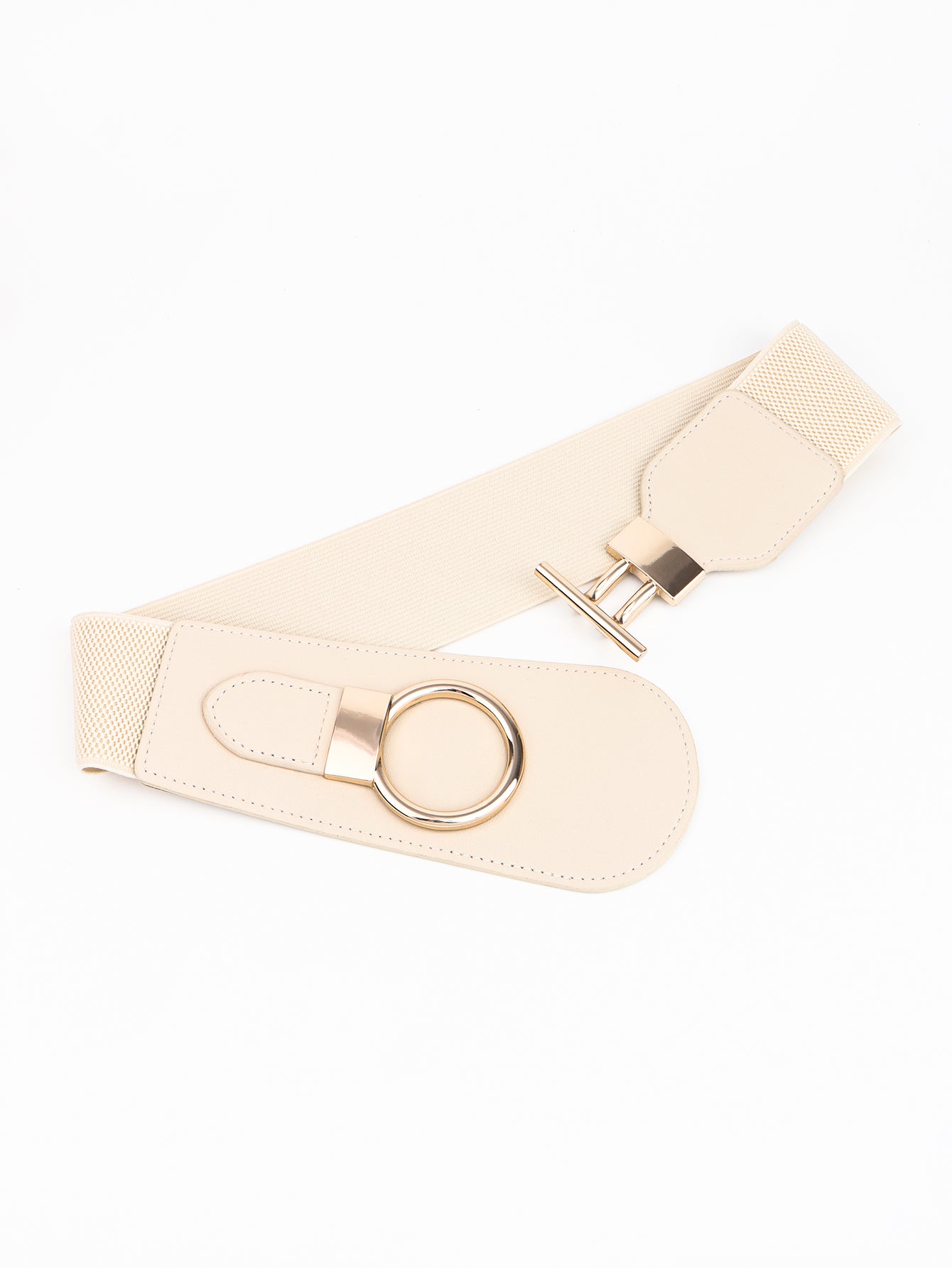 Classica Elastic Wide Belt with Alloy Buckle