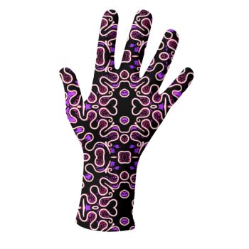 The Gael Print Cropped Gloves