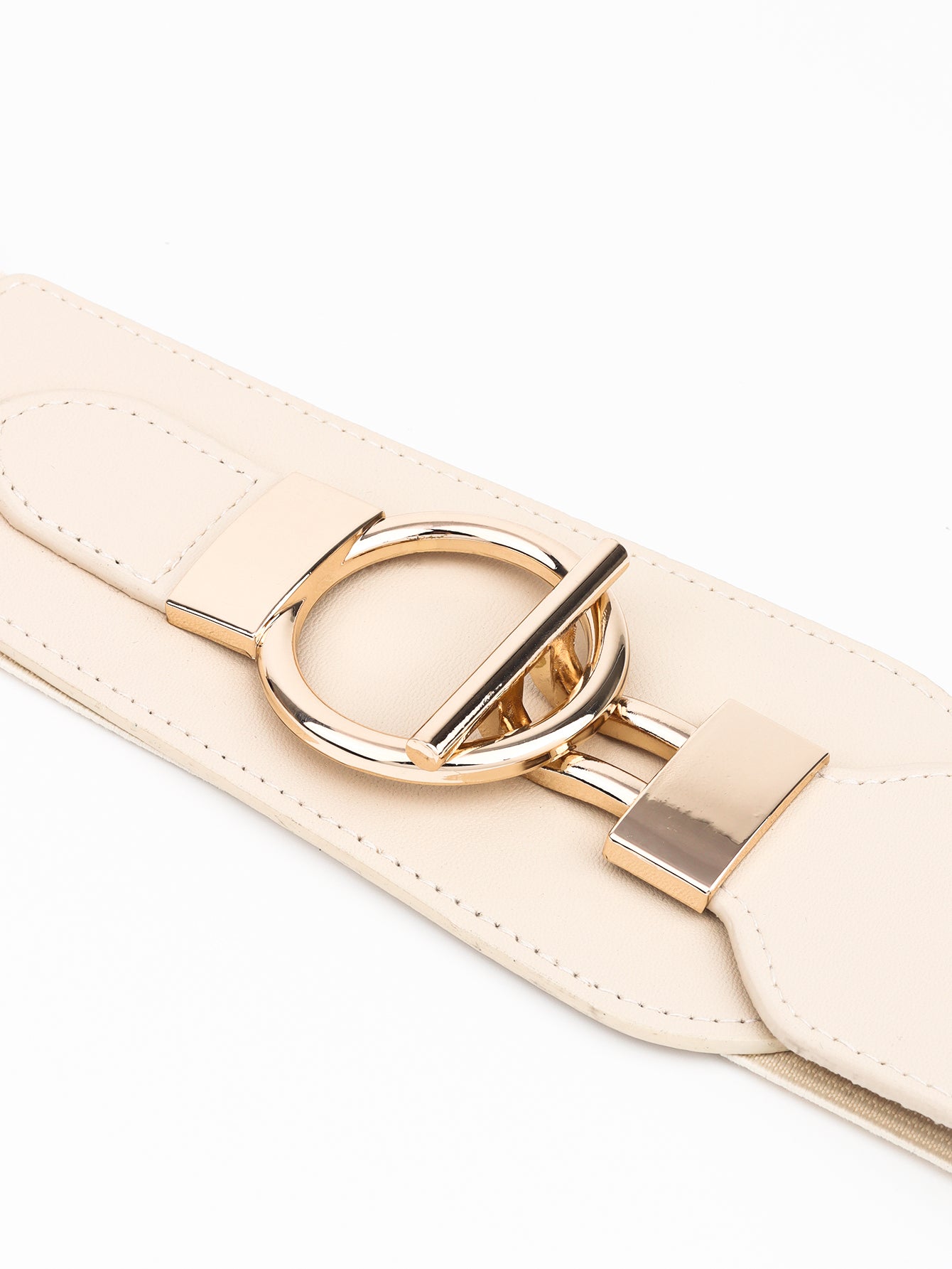 Classica Elastic Wide Belt with Alloy Buckle