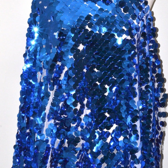 Blue Sequinwear One Piece Shawl